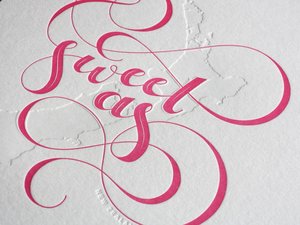 Products: SWEET AS NZ A4 Letterpress Print Windmill Press New Zealand - Windmill Press