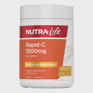 Covid Essentials: Nutra-Life Rapid-C 1000mg-120 tabs