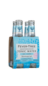Soft Drinks: Fever Tree Light Mediterranean Tonic Water 6 X4 Pk (24 X200 Ml)