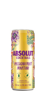 Absolut: Absolut Cocktails Passionfruit Martini (4 x 250ml Cans)