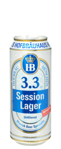 SHORT DATED Hofbrau Session Lager 3.3% 500mls Can BBD: 06/08/2025