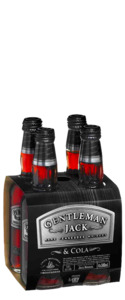 Somertons 1: Gentleman Jack and Cola (4x 330ml Bottles)