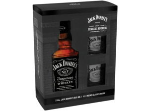 Kiwi Spirits: Jack Daniels OLD NO. 7 & Two Glasses Gift Pack