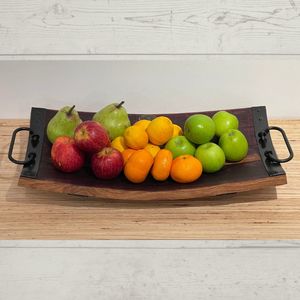 Home Page: 'Merlot' Wine Barrel Platter