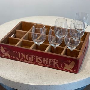 Vintage Wooden Drinks Tray