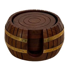 Home And Living: Barrel Coaster Set