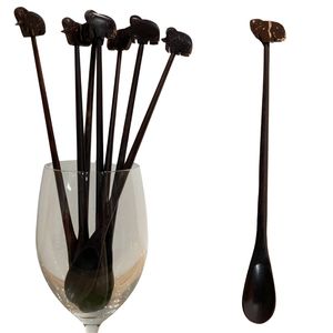 Coconut Wood Parfait Spoons