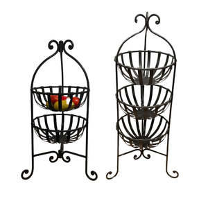 Home And Living: Tiered Iron Fruit Baskets