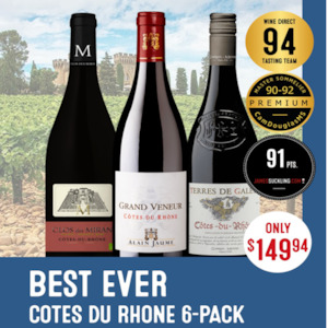 Southern Rhone: Best Ever Cotes du Rhone 6-Pack