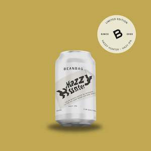 Beer: Bean Bag Brewery x Hazzy Hunter Hazy IPA 6-Pack cans