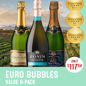 Prosecco: Euro Bubbles Value 6-Pack