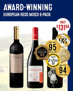 Mixed Red Cases: Premium Award Winning European Reds Mixed 6