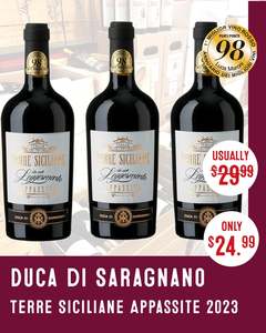 Wine By Style: Duca di Saragnano IGT Terre Siciliane  Leggermente Appassite 2023
