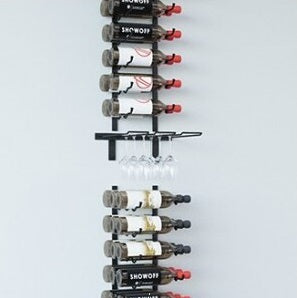 Wine glass rack and wine rack combo kit