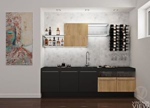 Home Bar Wine + Stemware Rack Combo