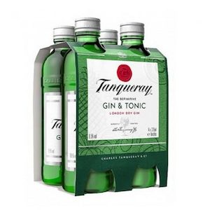 Products: Winespot Target Road » Tanqueray Gin&Tonic 4pk 275ml btls
