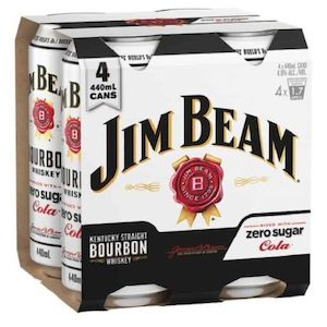 Products: Winespot Target Road » Jim Beam Zero Sugar 4pk 440ml cans