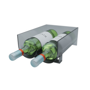 Wine Stash 2 Bottle Fridge Stackable Wine or Drink Bottle Holder