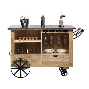 Products: Industrial Bar Cart Cabinet