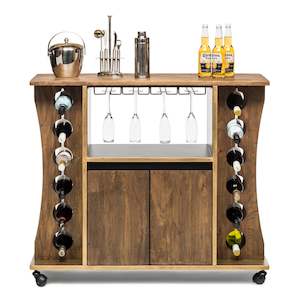 Products: Contemporary Timber Bar Cart