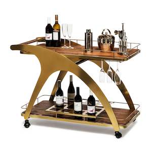 New Items: French Bar Cart with Timber Top