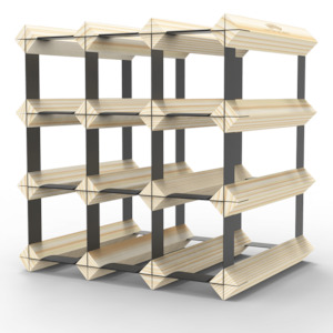 Gift Sets: 12 Bottle Timber Wine Rack