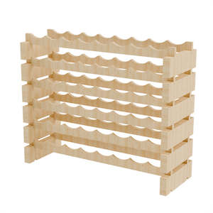 Wine Stash Range: 48 Bottle Modular Wine Rack Kit (8 Bottles Wide X 6 Bottles High)