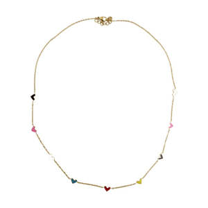 Jewellery: LF Heart Enamel Necklace
