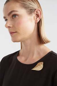 Accessory Elk: ELK Textured Bird Brooch
