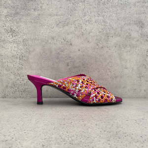 Mid Heels: KW Lila Woven Heel