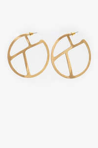 Antler: ANTLER Gold Disc Earring