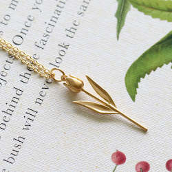 Flower Garden: Tulip Necklace/ 14ct Gold Plated