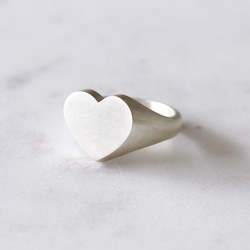 Simplicity Collection: Heart Signet Ring