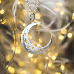 Simplicity Collection: Moon Star Necklace