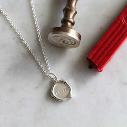 Simplicity Collection: Wax Seal Necklace