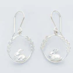 Garden Creatures: Rabbit Earrings