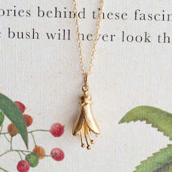 Flower Garden: Kowhai Necklace/ 14ct Gold Plated