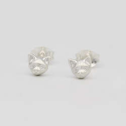 Garden Creatures: Cat Stud Earrings