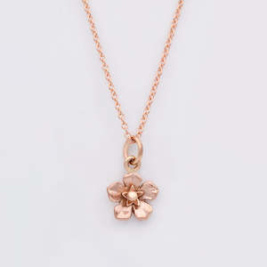 Forget Me Not: Forget Me Not Necklace/ 9ct Rose Gold