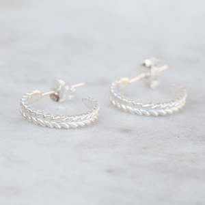 New Pieces: Silver Fern Hoop Earrings