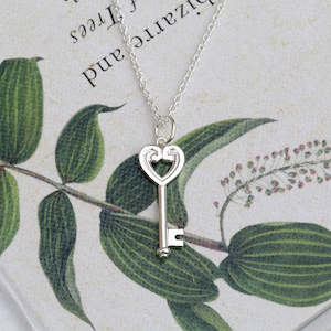 Koru Heart Key Necklace