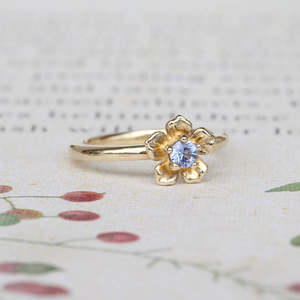 Forget Me Not Engagement Ring/ Yellow Gold