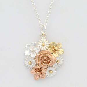 Big Flower Bouquet Necklace