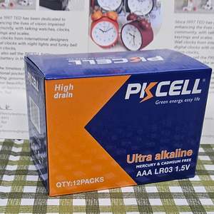 Batteries: AAA4 12x4 pce hang sell PKCELL