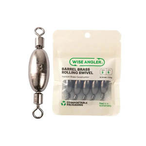 Fishing Swivels: Barrel Brass Weight Rolling Swivel