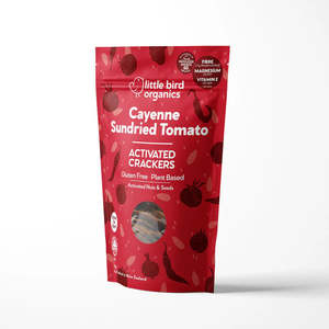Dairy Free: Little Bird Activated Crackers - Cayenne Sundried Tomato