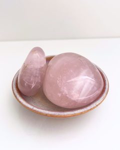 Rose Quartz Palm Stone Love & Compassion With Energy