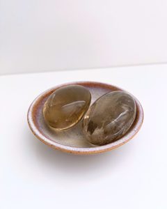 Smoky Quartz Palm Stone Stability & Detoxification With Energy