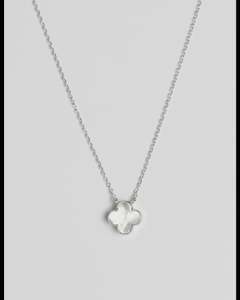 Mother of Pearl Clover Necklace
