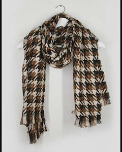 Hats Scarves: Houndstooth Scarf
